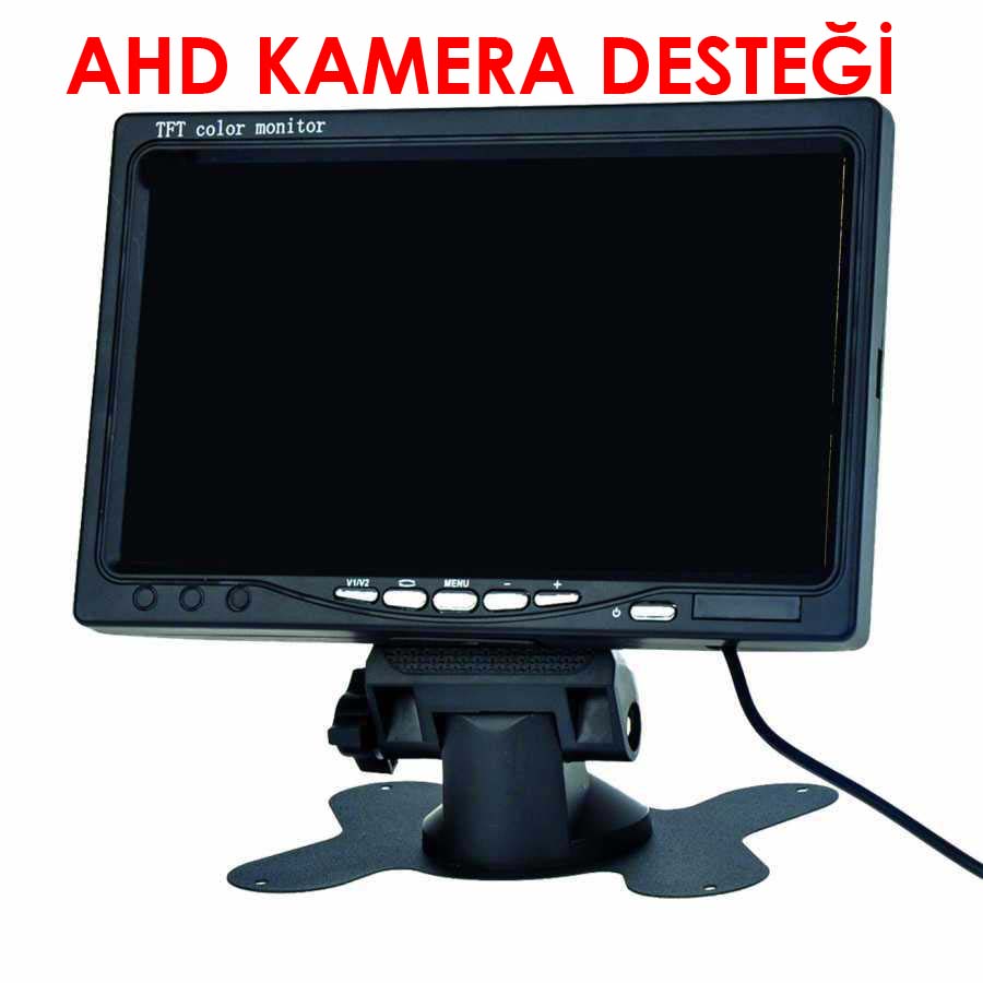 EXM-7018AHD 7 inç AHD Monitör 1280x800 Çözünürlük Desteği HDMI VGA BNC AV