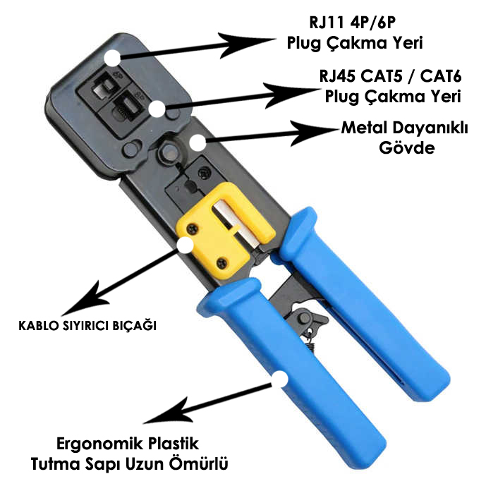 EX-ASSP7001 8P 8C - 4P 4C PLUG PENSE