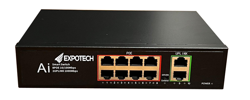 Ex-G10120P 8 Port POE Switch + 2 Port Uplink