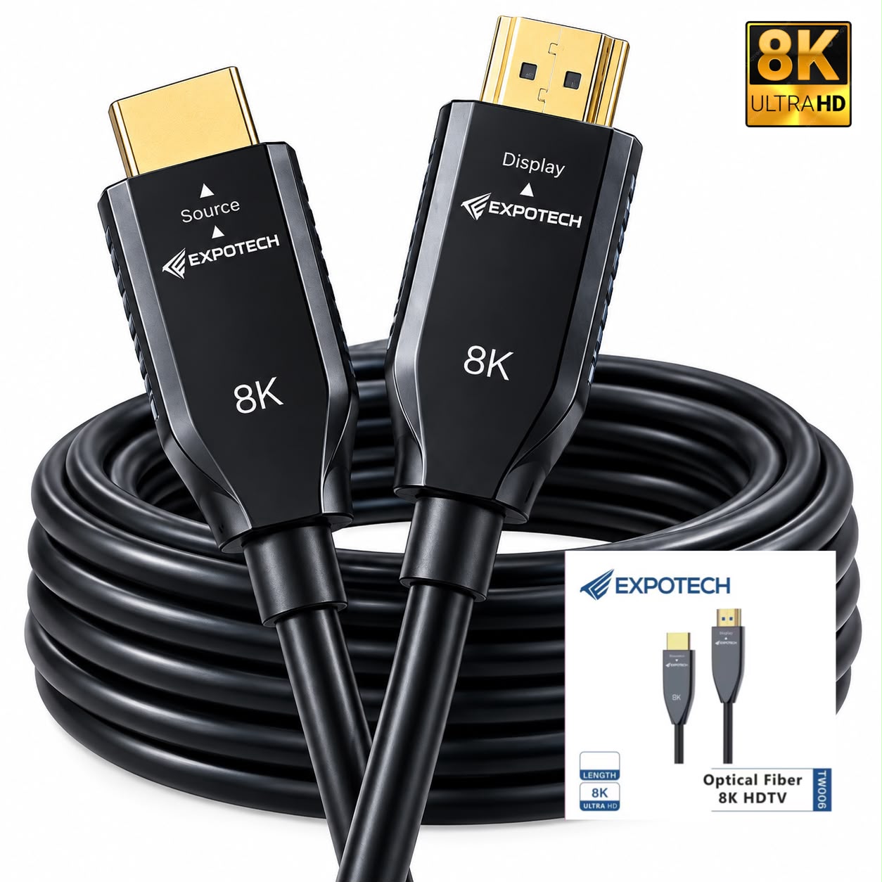 EXPOTECH 8K FİBER HDMI 5MT