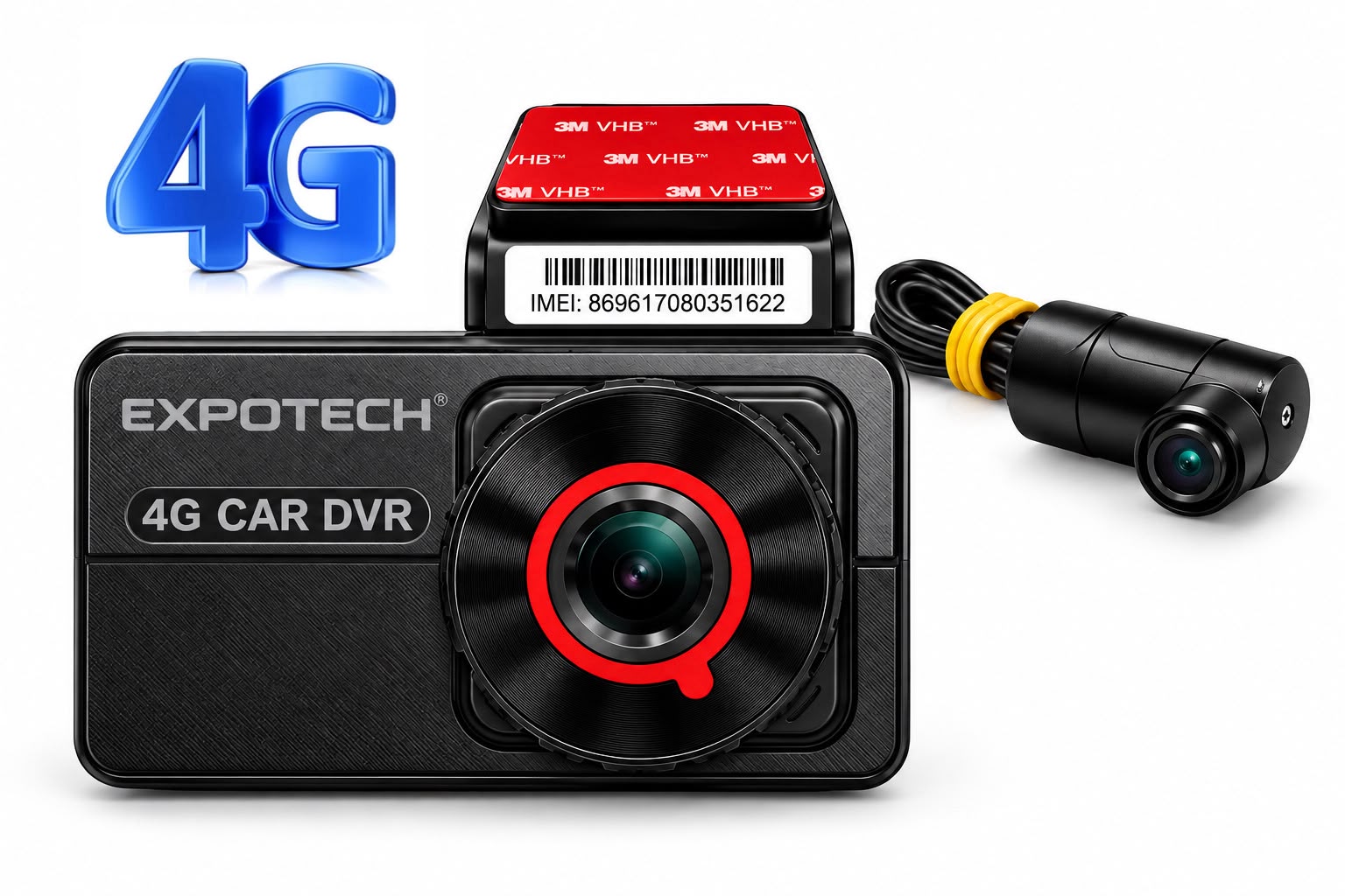EXPOTECH ARAÇ İÇİ 4G DVR KAMERA EX-CR57-4G100