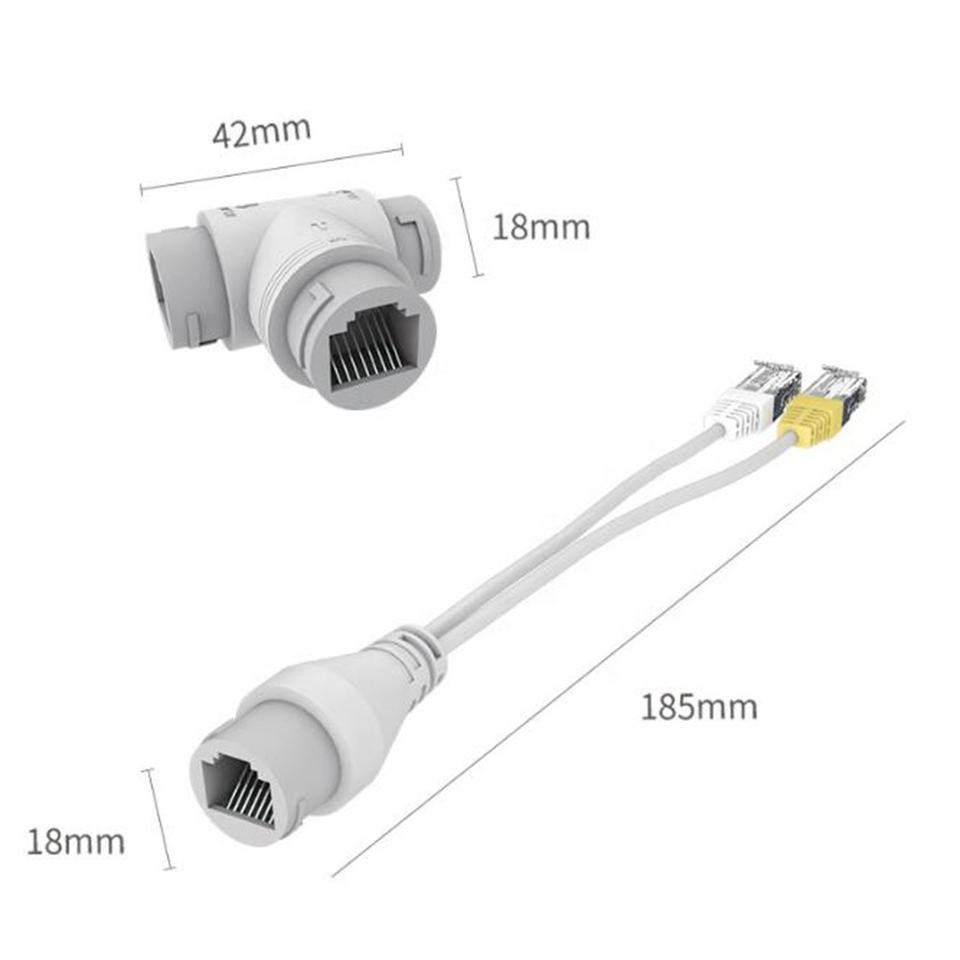 EX-SWITCH1002 2 IP Kameranın Bir Cat6 ile Çalışması için Kullanılır